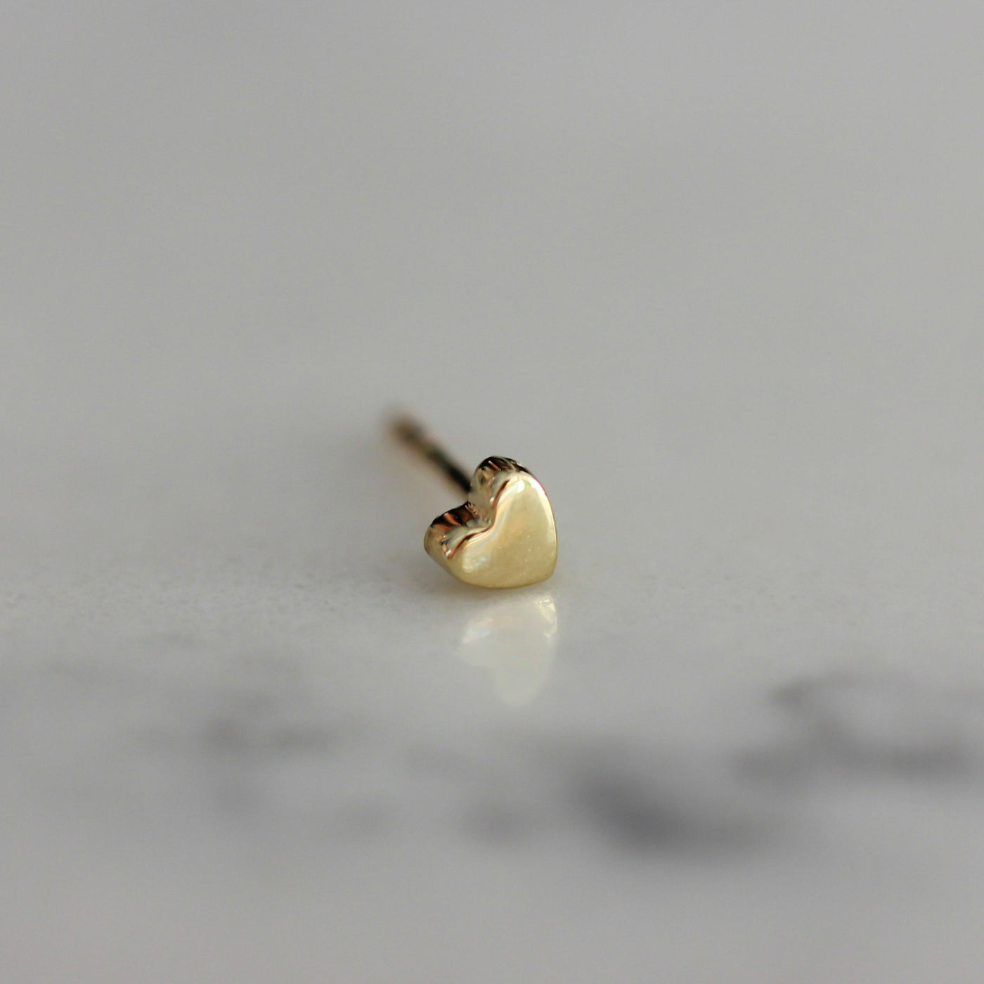 Extra Tiny Heart Earring 14K Gold Earrings 