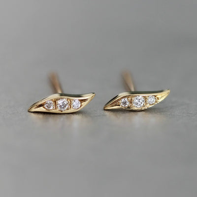 Liv Earring 14K Gold White Diamonds Earrings 14K White