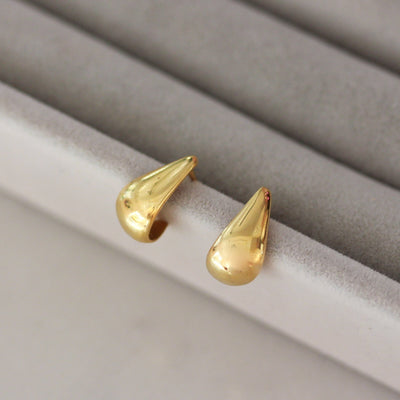Large Drop Earring 14K Gold Earrings 