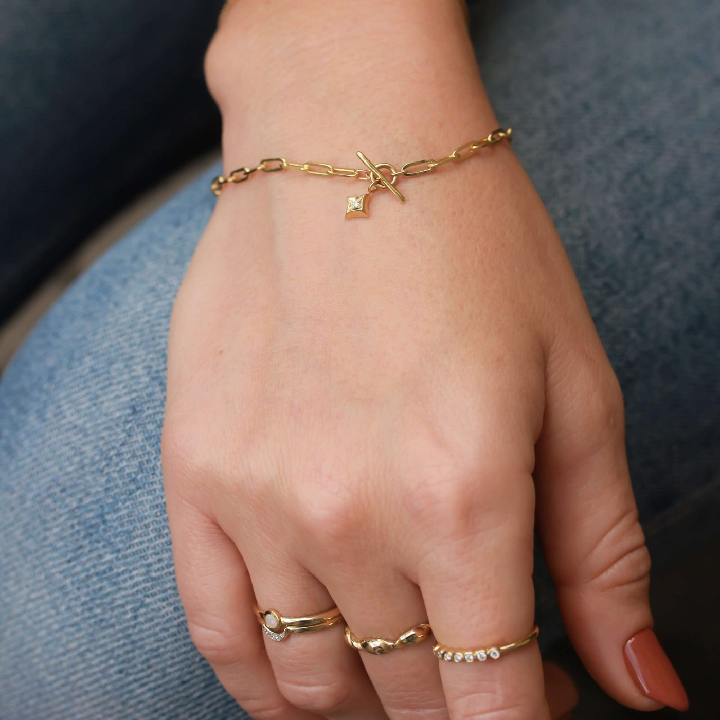 Small Star Monica Bracelet 14K Gold Bracelets 