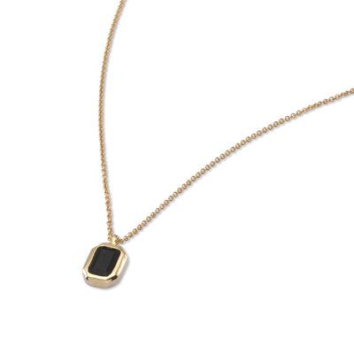 Thomas Necklace 14K Gold Onyx Necklaces 