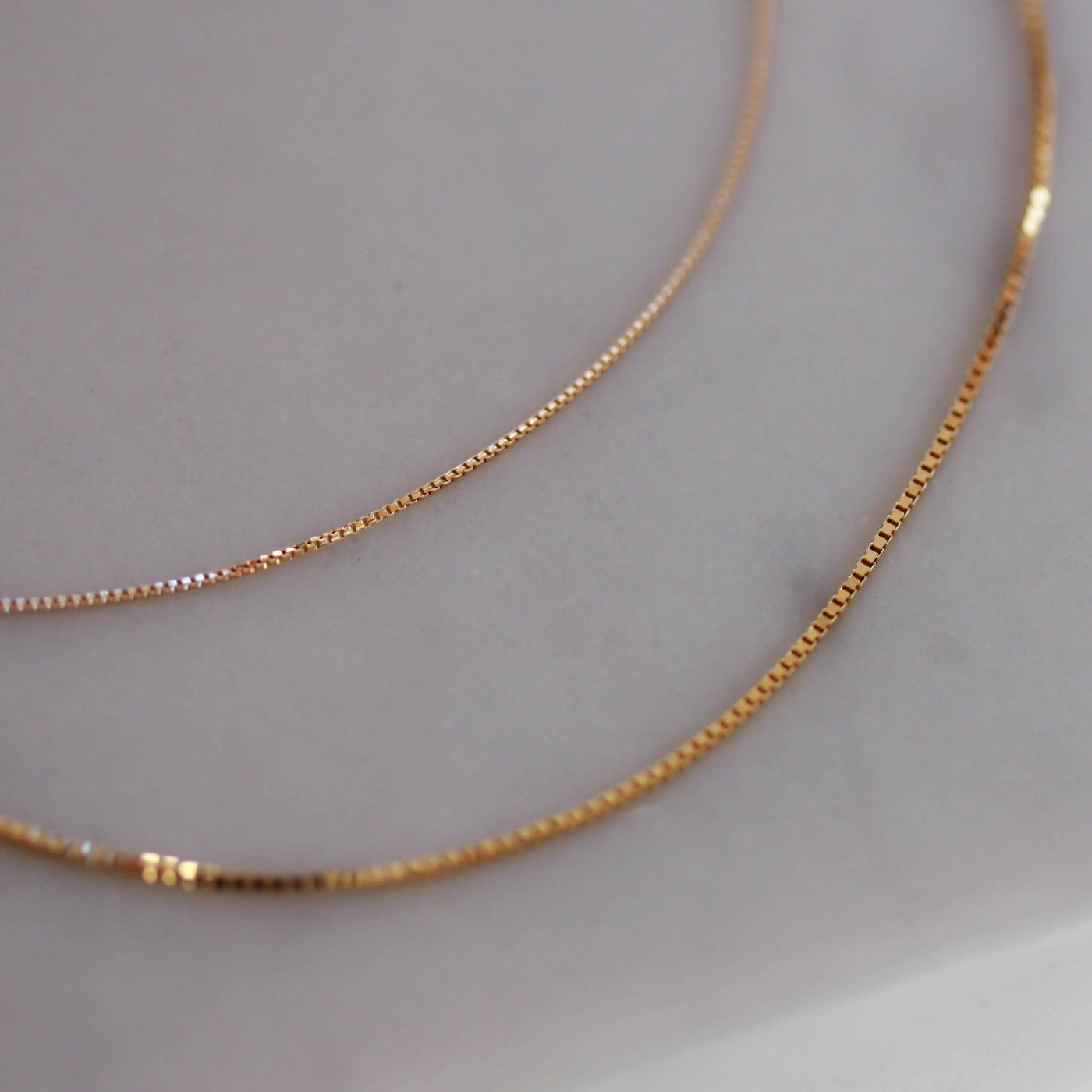 Plain Thick Billy Necklace 14K Gold Necklaces 