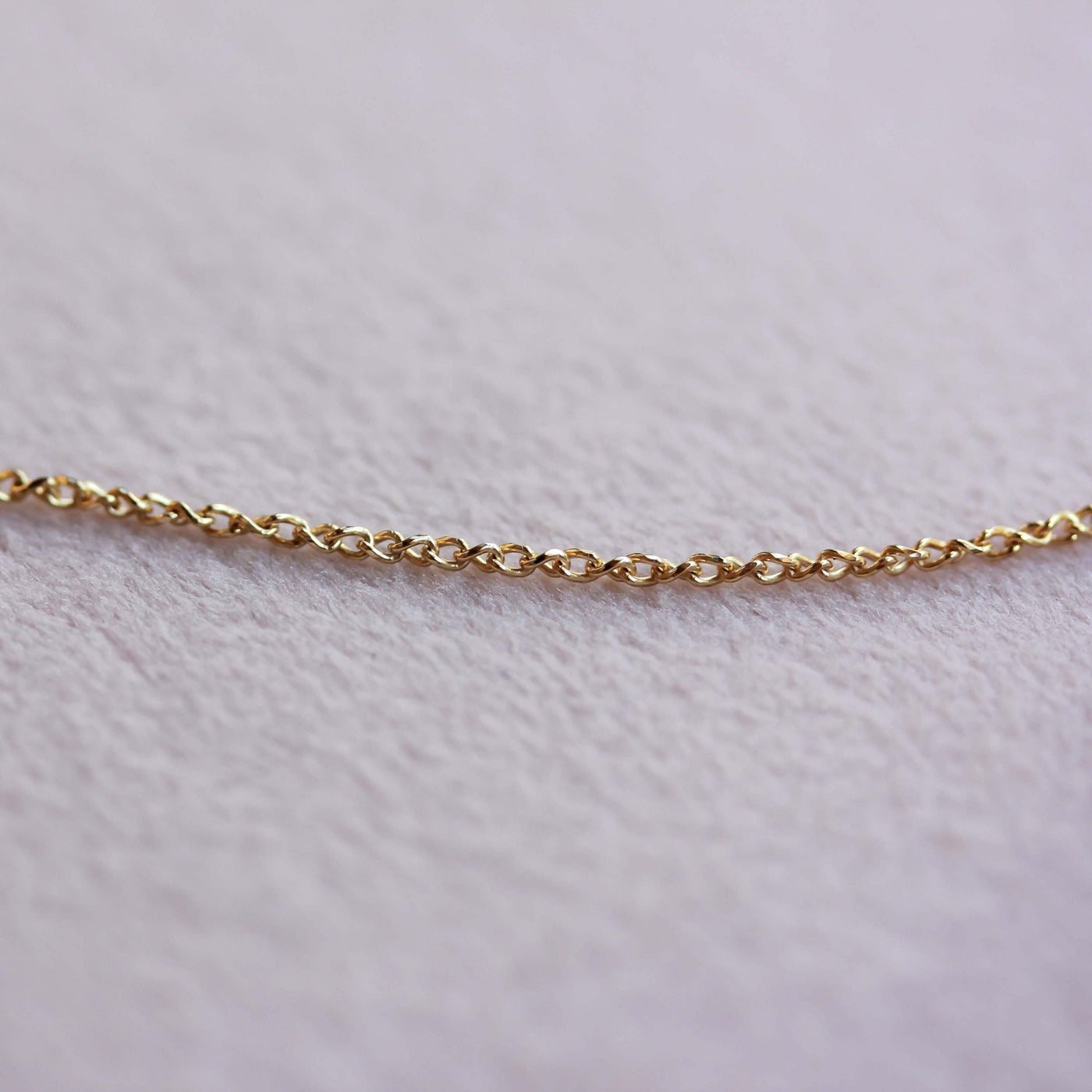 Plain Waves Necklace 14K Gold Necklaces 