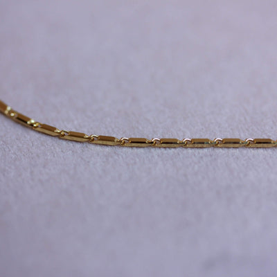 Dylan Plain Necklace 14K Gold Necklaces 