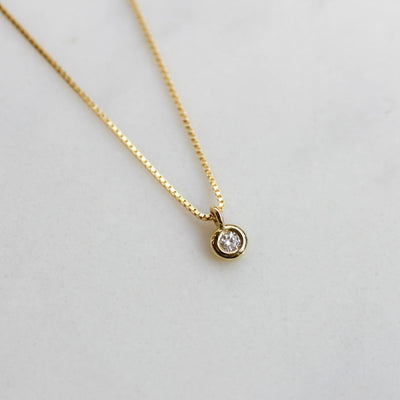 Small Wendy Necklace 14K Gold Necklaces 14K Yellow