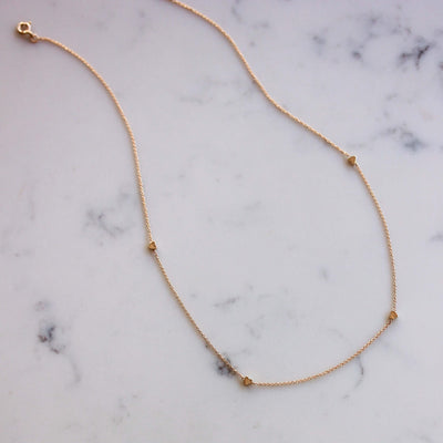 New Tiny Hearts Necklace 14K Gold Necklaces 