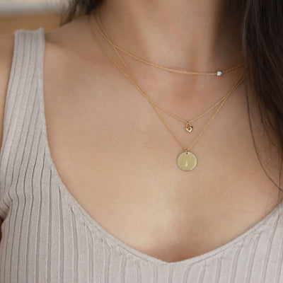 New Tiny Heart Necklace 14K Gold Necklaces 