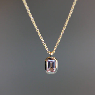 Thomas Morganite Necklace 14K Gold Necklaces 