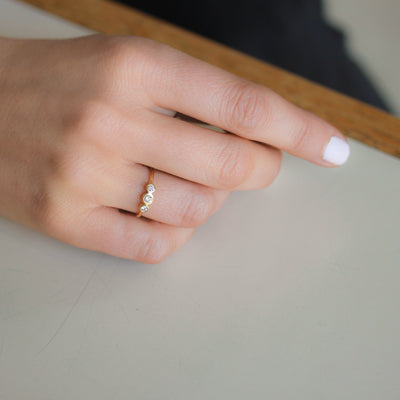 Lauren Ring 14K Gold White Diamonds Rings 