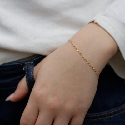 Tiny Fiby Forever Bracelet 14K Gold Bracelets 