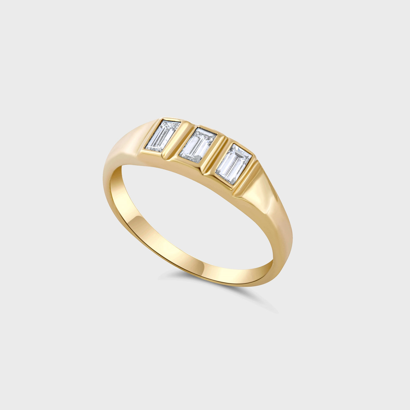Vanessa Ring 14K Gold Baguette Diamonds Rings 